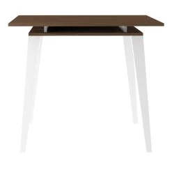 Uitschuifbare Tafel Kim 90x134/174 - Walnoot -Songmics Winkel 2290A0800X00 Dining Table walnut and white 5 2d56