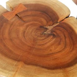 Bijzettafeltje Samantha - Acacia En Zwart Stalen Poten -Songmics Winkel 2320 15 5 f2dd