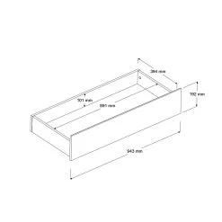 Set Van 2 Lades Shelby - Wit 16 Set Van 2 Lades Shelby - Wit -Songmics Winkel 2400tiro picto mm 7524