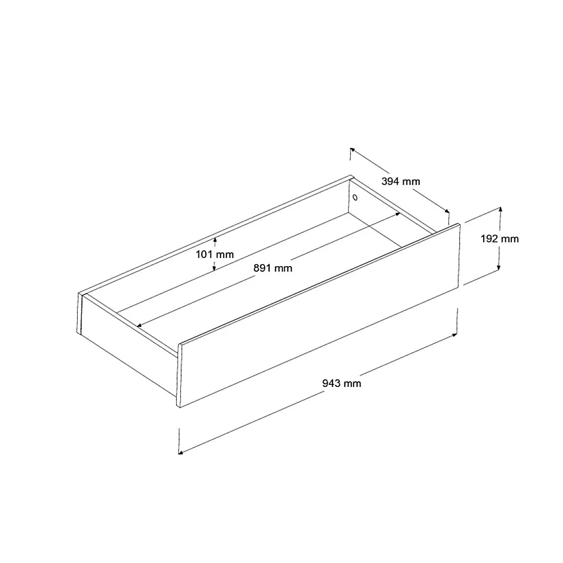 Set Van 2 Lades Shelby - Wit 8 Set Van 2 Lades Shelby - Wit - Afbeelding 6