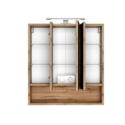 Spiegelkast Sefa 60cm 3 Deuren - Wotan Eik -Songmics Winkel 260.1.0081 2 3128