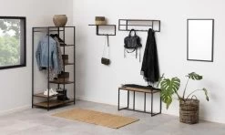 Kapstok Dover 50cm Met Hoedenplank - Zwart/wilde Eik -Songmics Winkel 289F2624 46CC 4636 9EF6 DE9EC69826A1 4 aef7