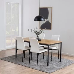 Eetkamerstoel Demir - Wit/zwart -Songmics Winkel 28DA75BC 7478 4026 883D 9E9669C79B8D ef13