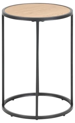 Bijzettafeltje Dover ø40cm - Zwart/wilde Eik -Songmics Winkel 2A524BCA 69B4 4199 A38C A654EDC37C2C 759b