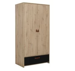 Kledingkast Liam 102cm Met 2 Deuren & 1 Lade - Artisan Eik -Songmics Winkel 2 ARTHUS CH2W MH2W 05 1H2W173 02 5296