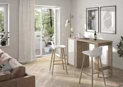 Bartafel Jolanda 140x61cm - Eik Decor -Songmics Winkel 2 ASTON CJ0M MJ0M 16 1J0M120 06 e332