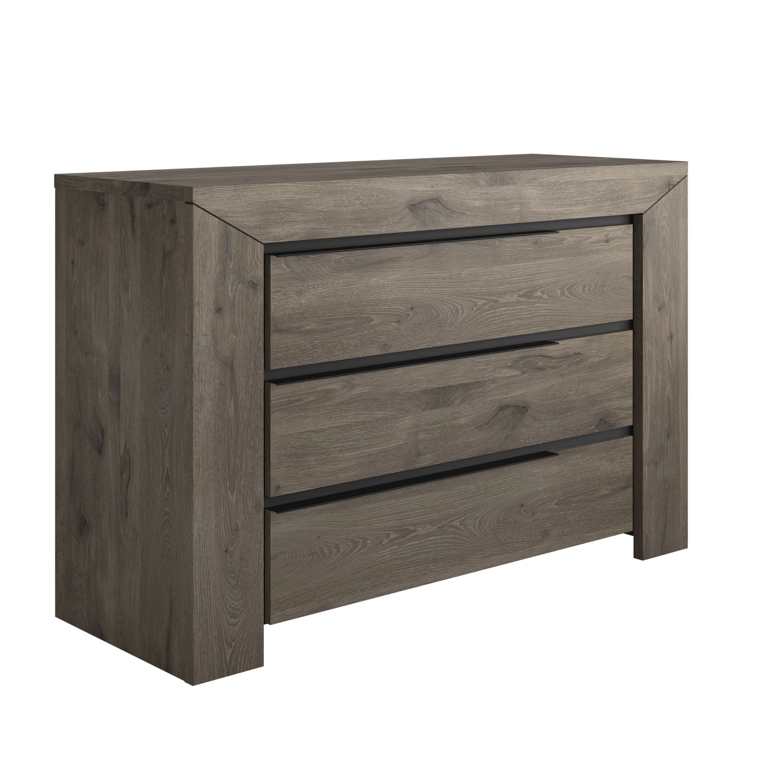 Commode East 3 Lades - Donkere Eik 7 Commode East 3 Lades - Donkere Eik - Afbeelding 5