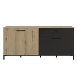 Dressoir Tando 180cm Industrieel - Eik/zwart -Songmics Winkel 2 TRUST CJ0J MJ0J 16 1J0J500 01 4a57