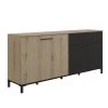 Dressoir Tando 180cm Industrieel - Eik/zwart -Songmics Winkel 2 TRUST CJ0J MJ0J 16 1J0J500 03 9550