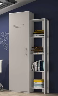 Kolomkast Hugo 1 Deur 4 Vakken - Moon Grijs -Songmics Winkel 2 UGO CG79 MG79 2 A 06 f8dd