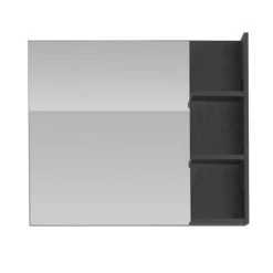 Spiegel Met Plank Beach | 79 X 14 X 67 Cm | Donkergrijs -Songmics Winkel 2fe230dc 15e9 4380 a48a b304555890f6 11ea