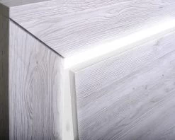 Bed Neal 140x200 Met Verlichting - Grijze Eik -Songmics Winkel 3102000099170 E3 NEVA93 LIT140 18 17CF0314 HD 1 7748