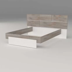 Tweepersoonsbed Paxton 180x190 - Grijze Eik -Songmics Winkel 3102000108599 P PRADO 4381 LIT180 N20 18CD0318 565d