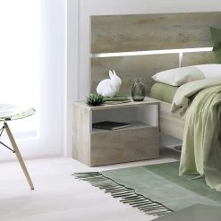 Nachtkastje Paxton 49cm 1 Lade - Grijze Eik -Songmics Winkel 3102000108636 AMB1 PRADO 4381 CHEVET 1T N21 18CD1101 3c86