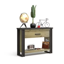 Sidetable Becky 119cm 1 Lade - Bruin -Songmics Winkel 3102000112060 Z2 BAXTER 1117 CONSOLE 1T N 49 21SB1801 3f10