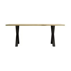 Eettafel Becky Met Twee Kruispoten 200cm - Bruin -Songmics Winkel 3102000112183 F3 BAXTER 1117 TABLE 200 PIED X N 60 21SB2738 be2e