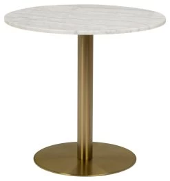 Ronde Eettafel Carlos ø80cm - Wit Marmer/messing -Songmics Winkel 317E4158 F19B 406C AEF8 738B246494B6 0c6c