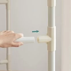 Songmics Metalen Kledingstandaard: Belastbaar Tot 70 Kg, Eenvoudige Montage, 2 Planken, 2 Hangstangen -Songmics Winkel 31CuzFZDL3L. SL500 6f5f