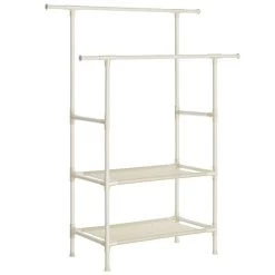 Songmics Metalen Kledingstandaard: Belastbaar Tot 70 Kg, Eenvoudige Montage, 2 Planken, 2 Hangstangen -Songmics Winkel 31ROztY8KVL. SL500 f156