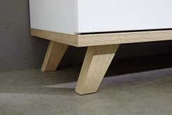 Dressoir Ousmane 144cm Met 2 Deuren & 3 Lades - Wit/eik -Songmics Winkel 3219 221 det fuss a f9f7