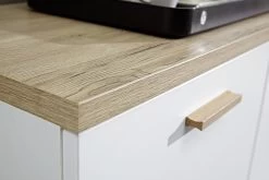 Dressoir Ousmane 144cm Met 2 Deuren & 3 Lades - Wit/eik -Songmics Winkel 3219 221 det kante a 9f4a