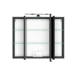 Badkamercombinatie Luna 2-delig 80cm - Grafiet/eik -Songmics Winkel 334.1.3183 2a 82ea