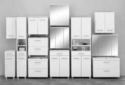 Spiegelkast Pollet 60cm 3 Deuren - Wit -Songmics Winkel 335.1.2165 3 8b63