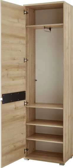 Garderobekast Lissandro 54 Cm Met 1 Deur - Beuk -Songmics Winkel 3476 228 pe open a cut 08eb