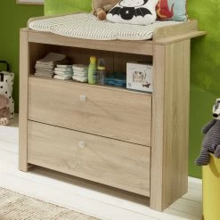 Luiertafel Met Opbergruimte Olivia | 96 X 69 X 104 Cm | Light Oak Melamine -Songmics Winkel 351774c7 0ba4 4038 acd3 6a6fafb94e98 33f6