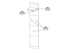Kapstok Allan H152 - Wit -Songmics Winkel 3526 BEL c058