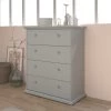 Commode Morgane 4 Laden - Grijs -Songmics Winkel 3840 CO4T MACS 1e13