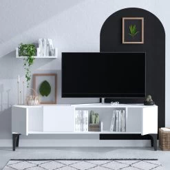 Tv-meubel Emerald | 100% Melamine Gecoat | Wit -Songmics Winkel 393MRD1271 20 202 ad5a