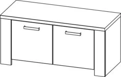 Schoenenkast Castor 96cm Met 2 Deuren - Eik -Songmics Winkel 3957 st 355b