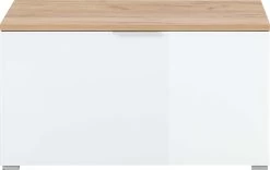 Schoenenkast Tille 89cm Met 1 Deur - Eik/wit -Songmics Winkel 3972 242 fr a cut ab55