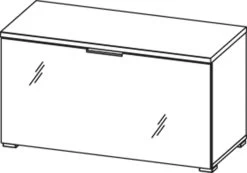 Schoenenkast Tille 89cm Met 1 Deur - Eik/wit -Songmics Winkel 3972 st 5d90