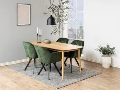 Draaibare Eetkamerstoel Lola - Donkergroen -Songmics Winkel 3BDBE76E 1694 4660 AFE2 738CD742854D 586c