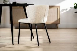 Eetkamerstoel Sinan Teddystof - Naturel -Songmics Winkel 4025 T920 2 3f1d