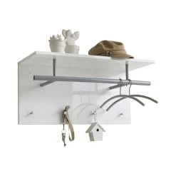 FMD Kapstok Spot - Hoogglans Wit -Songmics Winkel 4029494083500 9f43