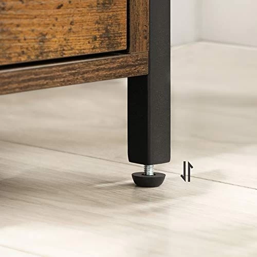 Industrieel Nachtkastje | 45 X 45 X 60 Cm | 2 Laden | Rustiek Bruin 6 Industrieel Nachtkastje | 45 X 45 X 60 Cm | 2 Laden | Rustiek Bruin - Afbeelding 4