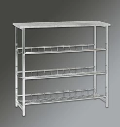 Schoenenrek Havu 86cm, 4 Planken - Beton Decor