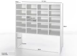 Schoenenkast / Rek Levi Met 20 Vakken - Beton -Songmics Winkel 45308 Detailma e 0c8e