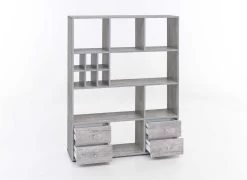 Roomdivider Bart - Beton -Songmics Winkel 47424 57 0 57 offen 9290