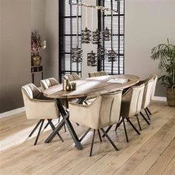 Armstoel Rasto Velours - Champagne -Songmics Winkel 4954 55V 2 2509