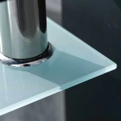 Salontafel Alva Met Glazen Tafelblad - Zwart -Songmics Winkel 50100045 05 cf4a