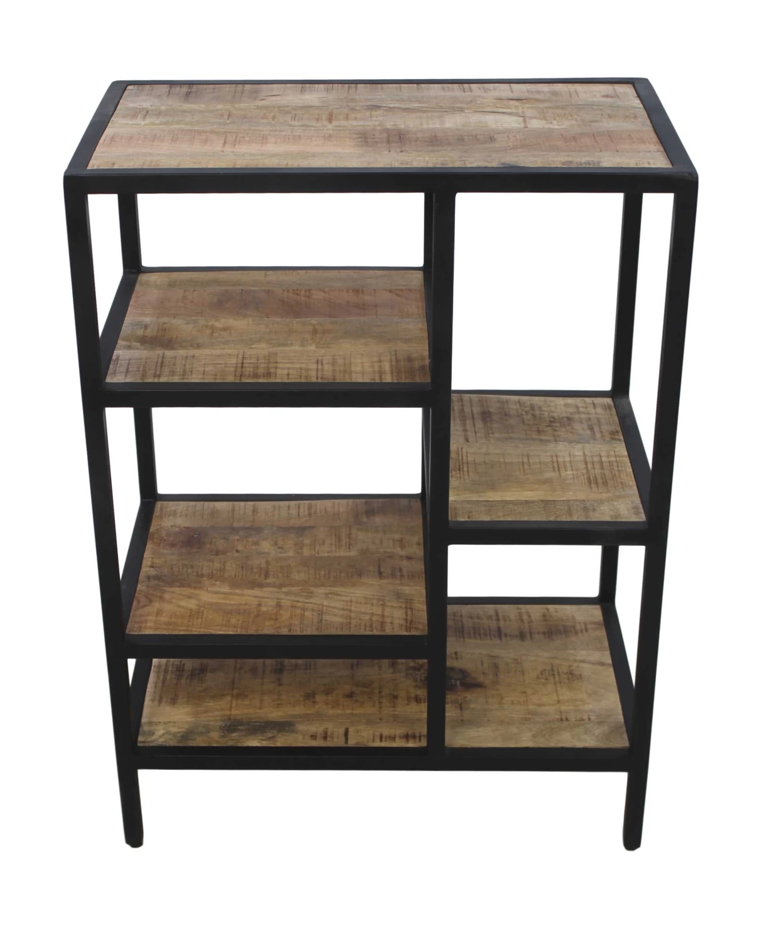 Open Vakkenkast Levels 60cm - Mangohout/ijzer 7 Open Vakkenkast Levels 60cm - Mangohout/ijzer - Afbeelding 5