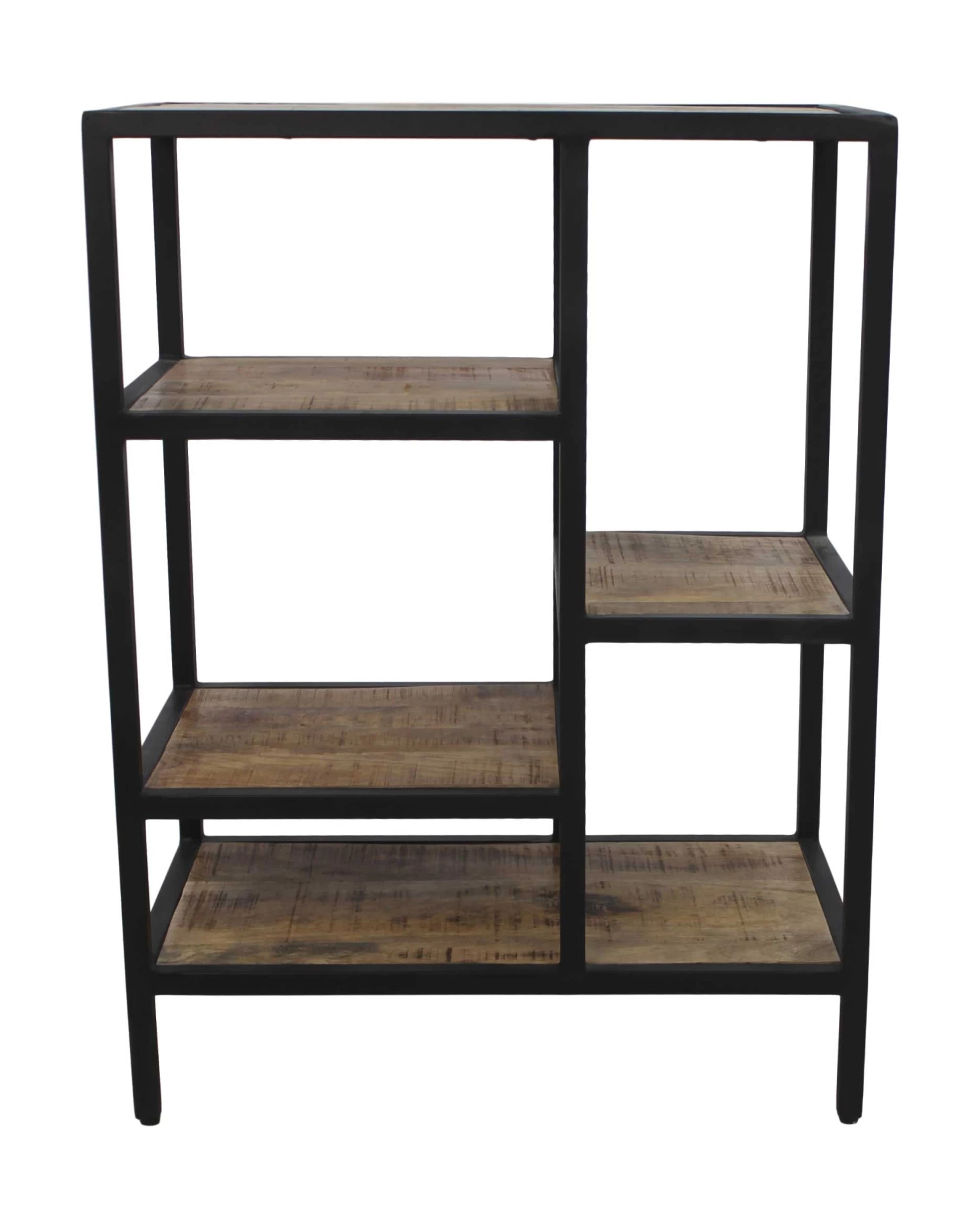 Open Vakkenkast Levels 60cm - Mangohout/ijzer 6 Open Vakkenkast Levels 60cm - Mangohout/ijzer - Afbeelding 4