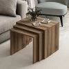 Woody Fashion Nesting Tables (3 Stuks) | 100% Melamine | Walnoot -Songmics Winkel 506MNR1215 20 201 c8c6