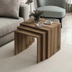 Woody Fashion Nesting Tables (3 Stuks) | 100% Melamine | Walnoot -Songmics Winkel 506MNR1215 20 203 2ee9