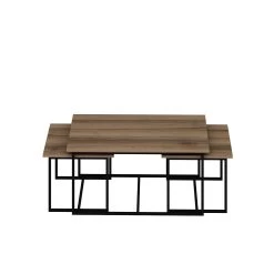 Woody Fashion Nesting Table Set | 3-Delig | 100% Melamine | Walnoot -Songmics Winkel 506MNR1221 20 204 f283