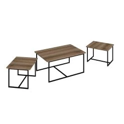Woody Fashion Nesting Table Set | 3-Delig | 100% Melamine | Walnoot -Songmics Winkel 506MNR1221 20 205 8cf9